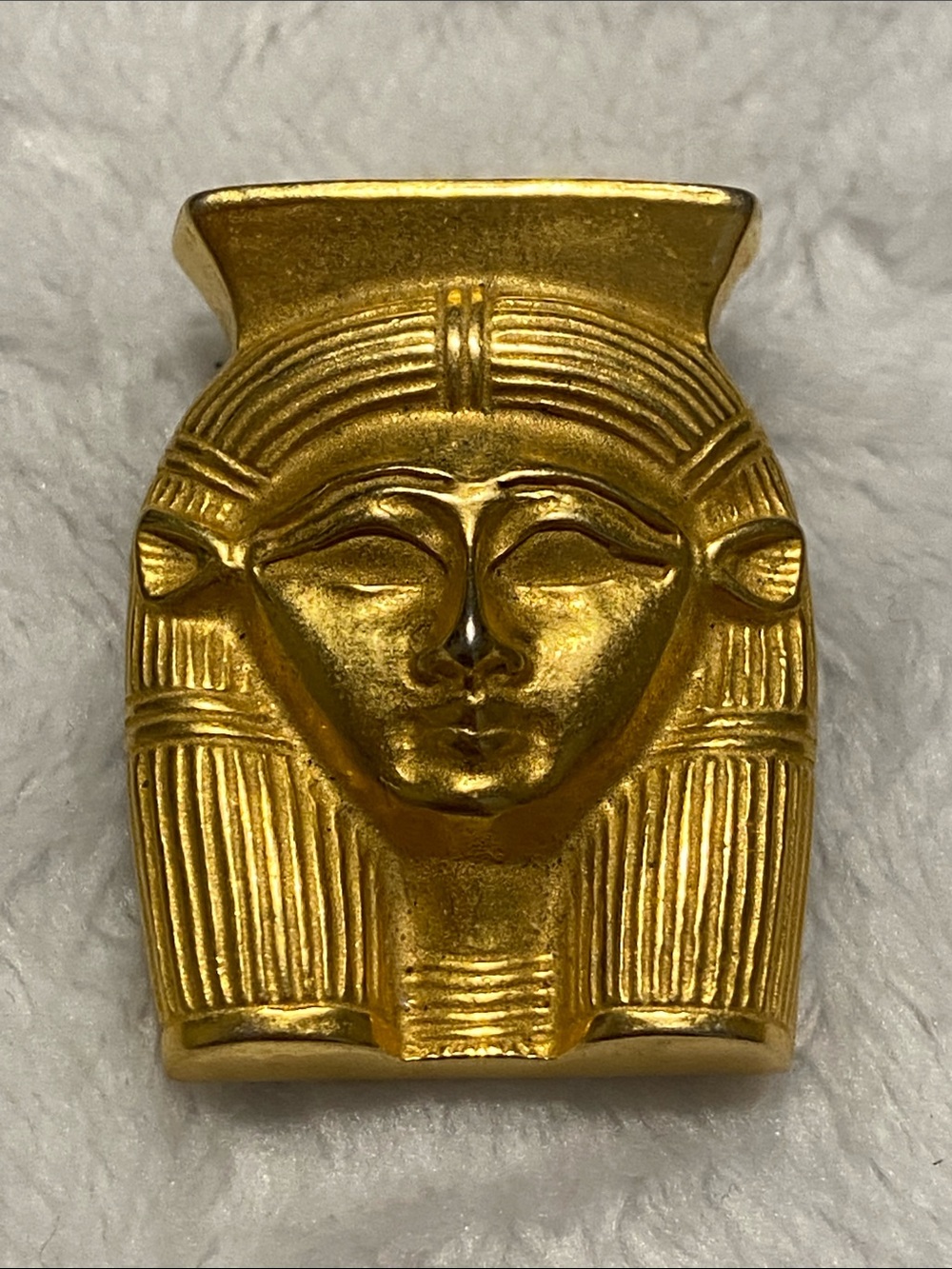 Vintage MMA Metropolitan of Modern Art Gold Egyptian Goddess  Pendant Brooch